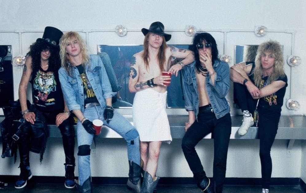 Con versiones tempranas de ''Appetite for Destruction''