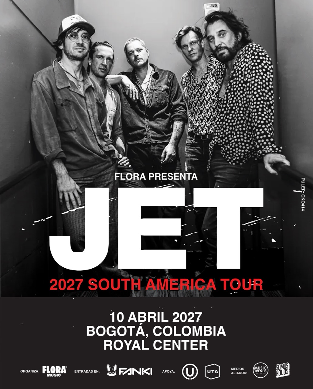 Jet confirma su primer concierto en Colombia para repasar los himnos de toda una generación
