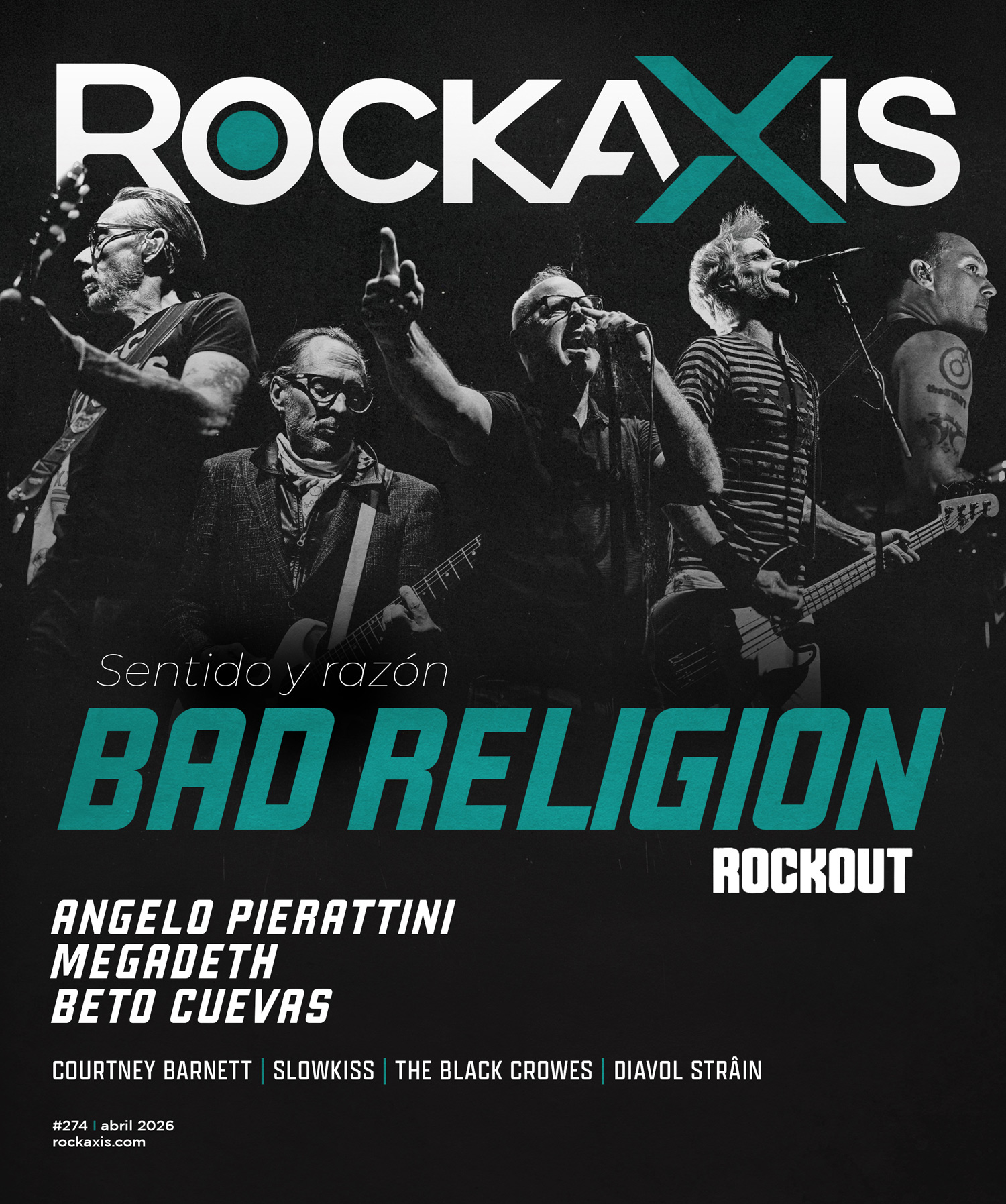 Revista #Rockaxis274: Bad Religion, Pierattini, Megadeth y más