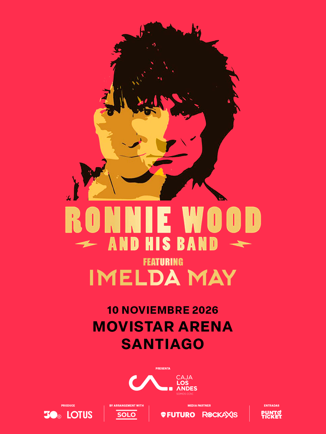 Un Stone de vuelta: Ronnie Wood viene a Chile