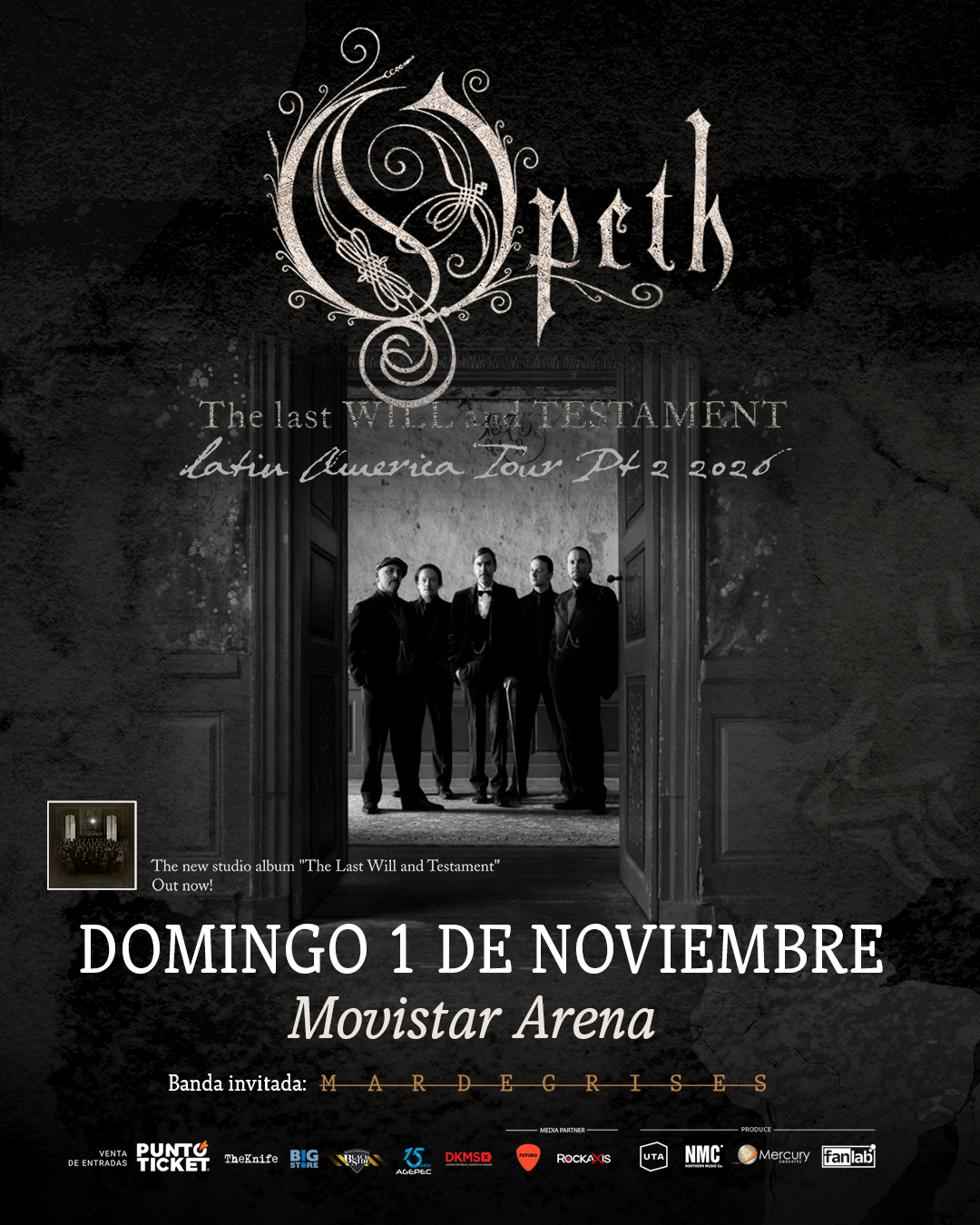 Mar de Grises abrirá el regreso de Opeth a Chile